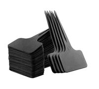 Plant Labels 100PCS T-Shaped Plant Labels for Outdoor Plants Waterproof Plastic Tags Flowers Vegetables Plug-in Plate 10x6cm