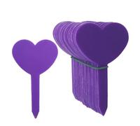 Plant Labels 100PCS Waterproof Garden Plant Labels Plastic Tags Nursery Markers Flower Pots Seedling Write Sign Mark Decor Tools(Purple 4.7x8.3cm)