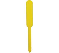 Plant Labels 100PCS Waterproof Garden Plastic Tags Nursery Markers Flower Pots Seedling Write Sign Mark Decor Tools(Yellow 1.5x12cm)