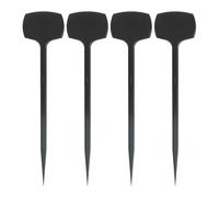 Plant Labels 30PCS Black Plastic Plant Tags Gather Waterproof Labels Nursery Potted Markers Re-usable Stakes Sign for Orchard Garden