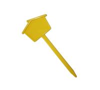 Plant Labels 30Pcs Plastic Plants Labels Garden Potted Plant Decoration Home Flower Tags Greenhouse Nursery Seedling Tray Markers(Yellow)