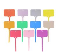 Plant Labels 55PCS T-Shaped Plastic Plant Label Waterproof Reusable Flower Vegetable Herbal Potted(A-Mixed-55Pcs)