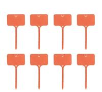 Plant Labels 55PCS T-Shaped Plastic Plant Label Waterproof Reusable Flower Vegetable Herbal Potted(H-Red-55Pcs)