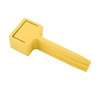 Plant Labels Flower Label Gardening Label 20PCS PVC Durable Garden Seed Stake Tool for Garden Art Plants Floral Labels White Blue Yellow 18x6.5cm (Yellow)