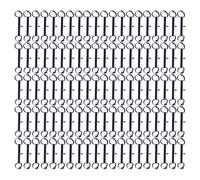 Plant Labels for Garden, Pack of 100 Tree Plant Markers with Snap Closure, Flexible Waterproof Labelling Agent for Flowers, Seedlings, Planting Aid