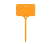 Plant Labels for Outdoor Plants 200PCS Garden Plant Labels Marker Colorful Classification Sorting Bonsai Sign Tag Ticket Plastic Writing Plate Board Card(Orange1)
