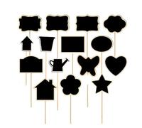 Plant Labels for Outdoor Plants Creative Blackboard Plant Tag Various Shapes Wooden Labels Writeable Reusable Flowers Potted Sign Decoration Garden Tool(Color10,20PCS)