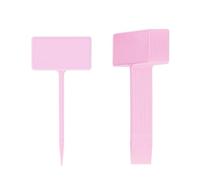 Plant Labels for Outdoor Plants Plant Labels Tags Plastic Waterproof Clean Reuse DIY Garden Decorating Tools Sign Stakes Tool(Pink,36PCS_14.7X5.9CM)