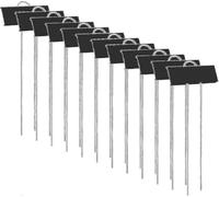 Plant Labels, Plant Label Markers, 12 Pcs Durable Rustproof Metal Garden Labels Vegetable Patch (Black)