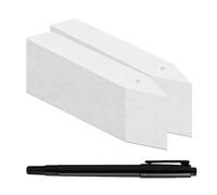 Plant Labels Stakes, 100Pieces Garden Markers, 4 Inch Pen Waterproof with Design, Outdoor Indoor Gardening Accessory for Vegetable Flower Tree Potted Plants Greenhouse Yard Planting Identification Use