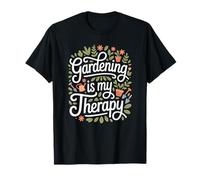 Plant Lady Garden Therapy Lover Botanical Green Thumb T-Shirt