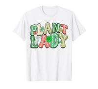 Plant Lady Retro Groovy Gardening Houseplant T-Shirt