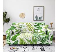 Plant Leaf Printed Sofa Slipcovers Settee Couch Sets, Chickwin Washable Sofa Covers Stretch Fabric Elastic Pet Protector Chair Slipcovers for Sofas Home Decor (Palegreen plant,2 Seater)