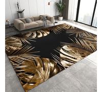 Plant Leaves Flowers 3D Printing Restaurant Carpet 100 X 150 Cm - Indoor Doorway Non-Slip Floor Mat Carpet - Soft Touch - Polyester - Easy To Clean - Suitable For Kitchen, Table, Home, /4970629409813