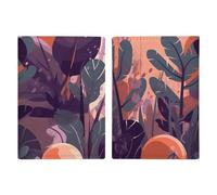Plant Light And Shadow Passport Holder Cover PU Leather Waterproof Passport Case Travel Wallet with Credit Card Slots for Women Men, style, 20.3x13.8cm