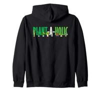 Plant Lover A Holic Funny Plants Gardener Flower Zip Hoodie