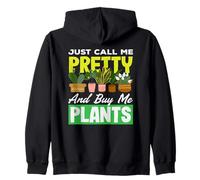 Plant Lover Call Me Pretty Buy Plants Succulent Flower Zip Hoodie