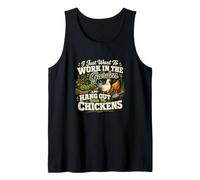Plant Lover Chickens Gardening Humor Tank Top