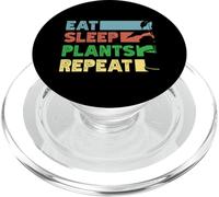 Plant Lover Eat Sleep Plants Succulent Flower PopSockets PopGrip for MagSafe