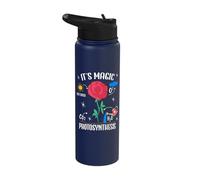 Plant Lover Flowers Magic Photosynthesis Word Game Funny Stainless Steel Insulated Water Bottle