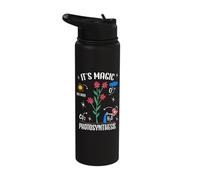Plant Lover Flowers Magic Photosynthesis Word Game Funny Stainless Steel Insulated Water Bottle