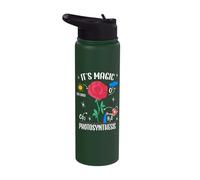 Plant Lover Flowers Magic Photosynthesis Word Game Funny Stainless Steel Insulated Water Bottle