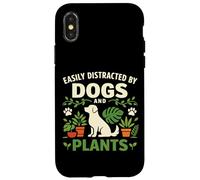 Plant Lover Gardening Dog Easily Distracted By Dogs And Case for iPhone X/XS