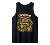 Plant Lover Gardening Gardening is Not A Hobby It's A Zombie Tank Top