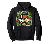 Plant Lover Gardening Heart I Love Plants Pullover Hoodie