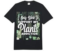 Plant Lover Gardening I Only Work to Support My Plants Comfort Colors Adult Heavyweight T-Shirt
