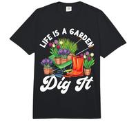 Plant Lover Gardening Pun Life is A Garden Dig It Comfort Colors Adult Heavyweight T-Shirt