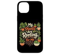 Plant Lover Gardening Pun My Plants Are Rooting For Me Case for iPhone 14 Plus