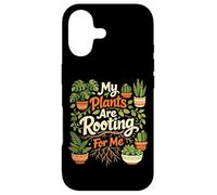 Plant Lover Gardening Pun My Plants Are Rooting For Me Case for iPhone 17