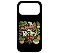 Plant Lover Gardening Pun My Plants Are Rooting For Me Case for iPhone 17 Pro Max