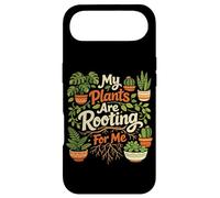 Plant Lover Gardening Pun My Plants Are Rooting For Me Case for iPhone Air