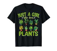 Plant Lover Girls Women Just A Girl Who Loves Plants T-Shirt