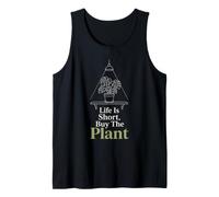 Plant Lover Life is Short Buy The Plant Botanical Line Art Tank Top