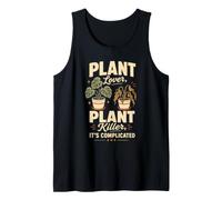 Plant Lover Plant Killer It's Complicated Funny Houseplant Tank Top