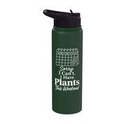 Plant Lover Sorry I Can't I Have Plants This Weekend Stainless Steel Insulated Water Bottle