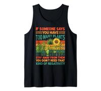 Plant Lover Vintage Positive Vibe Quote Plants Lady Gardener Tank Top