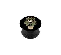 Plant Lover You Grow On Me Matching Couple Gift PopSockets Adhesive PopGrip