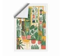 Plant Lover's Interior Botanical Unframed Wall Art Print A2 (59.4×42cm), Wall Decor for Living Room, Bedroom, Office & Home, Art Gift