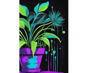 Plant Lover's Notebook: Neon Journal