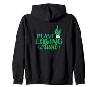 Plant Loving Aunt Green Thumb Zip Hoodie