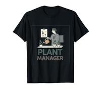 Plant Manager Watering Desk Plant Illustration T-Shirt