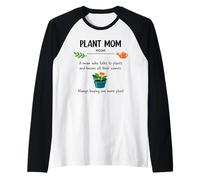 Plant Mom Definition Gifts Mothers Day Women Raglan Baseball Tee