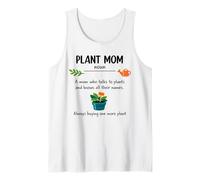 Plant Mom Definition Gifts Mothers Day Women Tank Top