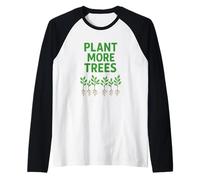 Plant More Trees - Grow Hope, Not Carbon Raglan Baseball Tee