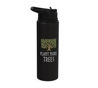 Plant More Trees Nature Conservation Stainless Steel Insulated Water Bottle