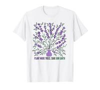 Plant More Trees Save Earth Floral Minimalist Earth Day 2026 T-Shirt